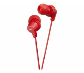 JVC HA-FX10-RE červená / slúchadlá do uší / 3.5mm jack / 1.2m