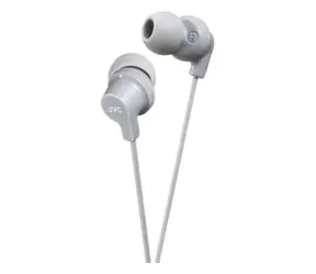 JVC HA-FX10-HE sivá / slúchadlá do uší / 3.5mm jack / 1.2m