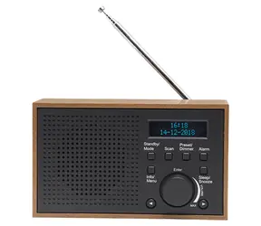 Denver DAB-46 šedá / stolné rádio / DAB+ / FM / sieťový adaptér alebo 4x AA batérie