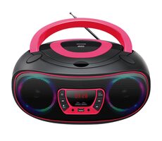Denver TCL-212BT ružová / rádio / FM / Bluetooth / CD / USB / 2x 2W