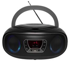 Denver TCL-212BT sivá / rádio / FM / Bluetooth / CD / USB / 2x 2W