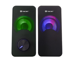 Tracer Loop 2-way čierna / reproduktory / 2.0 / RMS 6W / USB / 3.5mm jack / LED podsvietenie