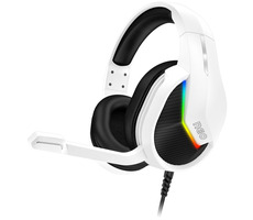 CONNECT IT NEO biela / herné slúchadlá s mikrofónom / 3.5 mm jack + USB / 2m