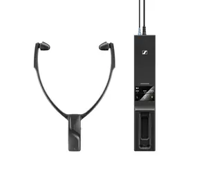 SENNHEISER RS 5200 čierna / bezdrôtové špuntové slúchadlá k televízii / dokovacia&amp;vysielacia stanica