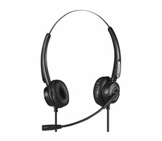 Sandberg Headset Pro Stereo čierna / slúchadlá s mikrofónom / USB + RJ9/11