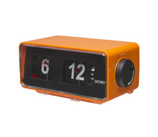 Denver CR-425 oranžová / rádiobudík / FM / Retro flip displej / Alarm