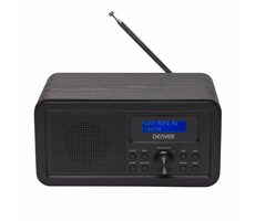 Denver DAB-30 čierna / FM rádio / 1W RMS / DAB+ / Alarm / LCD / 3.5 mm jack
