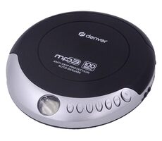 Denver DMP-391 čierna / Prenosný CD prehrávač / MP3 / 2x AA