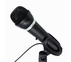 Gembird MIC-D-04 čierna / stolný mikrofón / 3.5 mm jack