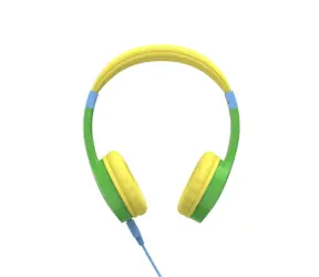Hama BeeSafe detské slúchadlá zeleno-žltá / max. 85dB / 40mm / 3.5 mm jack