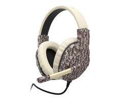 uRage SoundZ 333 béžovo-hnedá / Herné slúchadlá s mikrofónom / 2.2m / USB-A