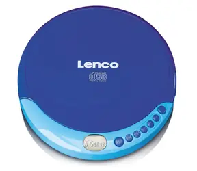 Lenco CD-011 modrá / prenosný CD prehrávač / 3.5 mm jack / CD&amp;CD-R&amp;CD-RW