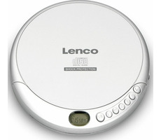 Lenco CD-201 strieborná / prenosný CD prehrávač / 3.5 mm jack / CD&amp;CD-R&amp;CD-RW