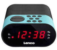 Lenco CR-07 modrá / FM rádio / Hodiny / Alarm / LED displej