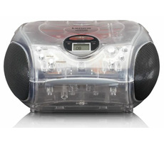 Lenco SCD-24 transparentné / FM rádio / CD prehrávač / 2x2W / 3.5mm jack