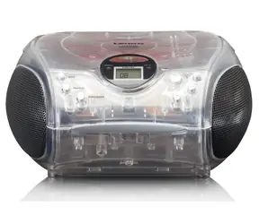 Lenco SCD-24 transparentné / FM rádio / CD prehrávač / 2x2W / 3.5mm jack