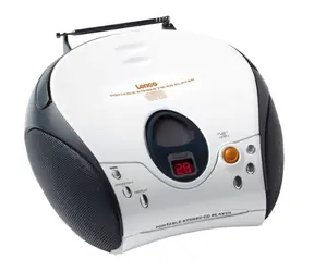Lenco SCD-24 biela / FM rádio / CD prehrávač / 2x2W / 3.5mm jack