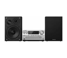 Panasonic SC-PMX802E-S strieborná / Mikro audio systém / FM / BT / USB / AUX / DAB+ / WLAN