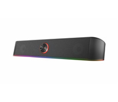 Trust GXT619 Thorne čierna / Soundbar k PC / 6W / RGB / 3.5mm jack / USB napájanie