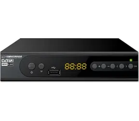 Esperanza EV106R čierna / Digitálny tuner DVB-T2 / H.265 / HEVC