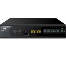 Esperanza EV106P čierna / Digitálny tuner DVB-T2 / H.265 / HEVC