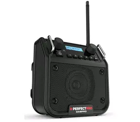 PerfectPro DABPRO čierna / Aku stavebné rádio / 4xLR14 / FM / DAB+ / AUX / BT / bez batérií
