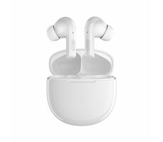 QCY T18 biela / BT slúchadlá do uší s mikrofónom / Bluetooth 5.2 / s dobíjacím boxom