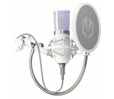 Endorfy Solum Streaming biela / mikrofón s ramenom / USB / 2.9m