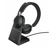 JABRA Evolve2 65 (26599-999-889) čierna / Pre callcentrá / Bezdrôtová / Stereo / BT / USB-C / MS