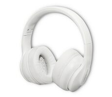 Qoltec 50845 Soundmasters biela / Bezdrôtové slúchadlá / Mikrofón / Bluetooth 5.0 / 3.5mm Jack / USB-C (nabíjací)