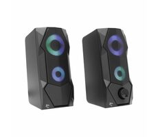 White Shark GSP-634 FLOW čierna / Reproduktory / 5W / 2.0 Stereo / RGB