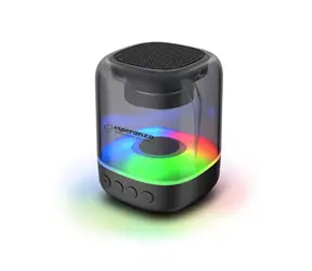 Esperanza EP154 Viola čierna / Prenosný reproduktor / FM / 3W / RGB / microSD / BT 5.0