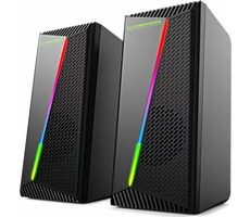 Esperanza EGS106 Rainbow Nortec čierna / Reproduktory / 2.0 / 6W / 3.5mm jack + USB
