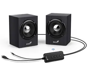 Genius SP-HF385BT / Reproduktory / 2.0 / 4W / drevené / BT 5.0 / 3.5mm + USB