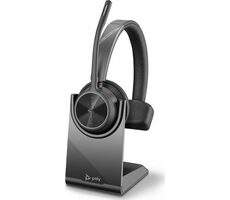 Poly Voyager 4310 UC Teams (USB-A) + nabíjací stojan / bezdrôtová náhlavná súprava / mikrofón / jedno slúchadlo / BT