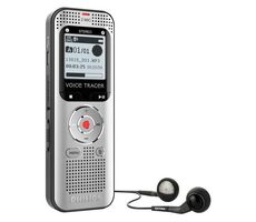 Philips DVT 2000 / stereo diktafón / 4GB / až 270 hodín záznamu / USB 2.0 / 3.5 mm jack / FM rádio