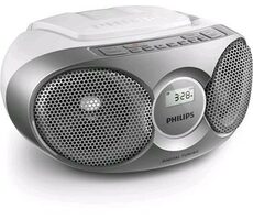 Philips AZ215 strieborná / Rádio / FM / CD