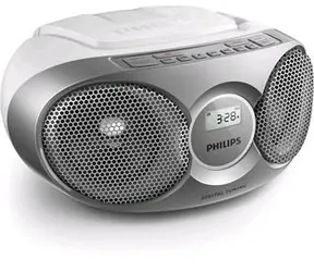 Philips AZ215 strieborná / Rádio / FM / CD