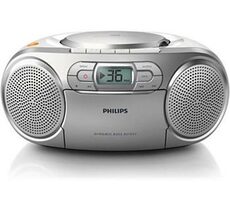 Philips AZ127 strieborná / Rádio / FM / CD