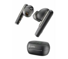 Poly Voyager Free 60+ UC čierna / bezdrôtové slúchadlá do uší / mikrofón / BT 5.3 / USB-C / IP54 / ANC