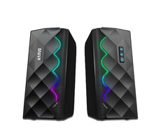 Rozbalené - Marvo SG-269 čierna / reproduktory / RGB / 2x3W / 160Hz - 20 kHz / Bluetooth / 3.5mm + USB napájanie / 1.2m / rozbalené