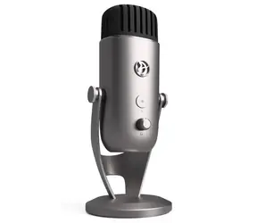 AROZZI COLONNA strieborná / stolný mikrofón / všesmerový / USB