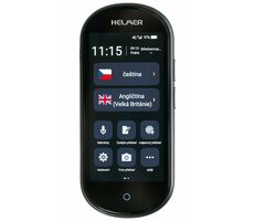 HELMER OTR 212 4G čierna / Inteligentný hlasový prekladač / 109 jazykov / mikrofón / foto sken / WiFi / 4G