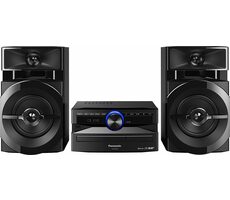Panasonic SC-UX104EG-K čierna / Stereo prijímač / 300W / FM / DAB+ / Bluetooth / CD / USB / 3.5mm