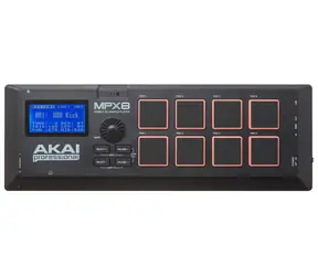 AKAI MPX8 Mobile sampler čierna / 8 padov / SD / MIDI / USB