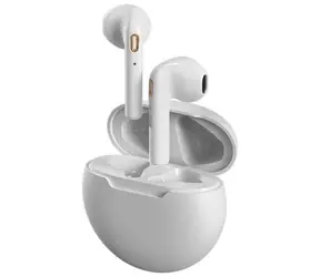 Fenda F&amp;D E2 biela / bezdrôtové slúchadlá do uší / Bluetooth 5.2 / mikrofón / dobíjací box