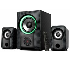 Fenda F&amp;D F590X čierna / Reproduktory / 2.1 / 60W / BT 5.3 / AUX / USB / RGB / diaľk. ovládanie