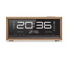 Carneo C100 hnedo-čierna / rádio / FM / Bluetooth 5.0 / 2.5W / displej