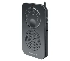 Muse M-01 RS čierna / Vreckové rádio / FM / MW / 3.5mm