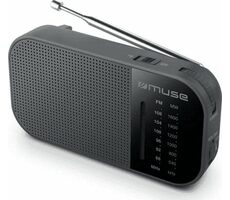 Muse M-025 R čierna / Vreckové rádio / FM / MW / 3.5mm